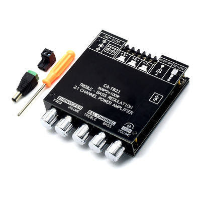 CA-TB21 2.1 canale BT Subwoofer Amplifier Audio Board 2*50W+100W 12-24V AMP