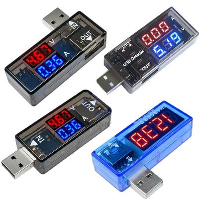 Porta USB doppia di carico del voltometro dell'amperometro di Digital del rivelatore della prova