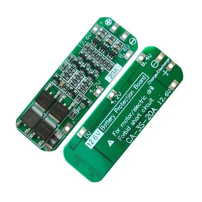 CA-3S-20A-E 11.1V 12V 12.6V BMS Battery Protection Board Modulo Bms al litio 3s