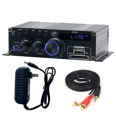 Amplificatore di potenza a doppio canale da 120W con equalizzatore per audio stereo HiFi