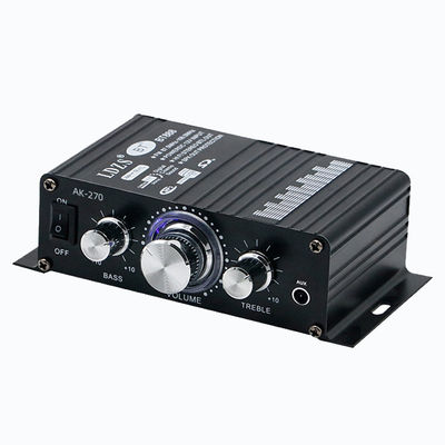 AK-270 12V Amplificatore audio Bluetooth di piccola potenza 2.0 canale di uscita HIFI Mini Amplificatore di potenza per Home Theater Sound System