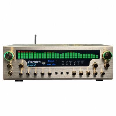 8000SW Flagship Version 7.1 CH 2500W Amplificatore per la casa in alluminio integrale in lega d'oro Corpo doppio anello di partizione di mucca Amplificatore stereo