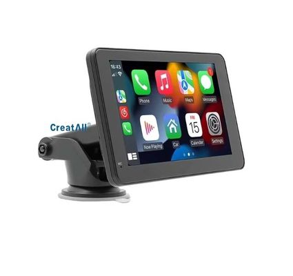 Creatall 7 Inch Portable Car MP5 Player per Bluetooth Hands-Free CarPlay cablato/wireless & Android Auto Stereo Audio WAV MP3