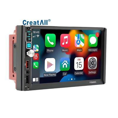 Creatall 7-Inch Dual Reel Reverse Camera MP5 Player per Bluetooth Central Control Screen CarPlay Navigation Android Auto Mirror