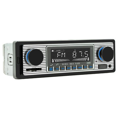 1 Din Radio MP3 per auto in plastica con BT Handsfree FM/SD Power Protection AUX USB Multimedia Player WAV Audio Format Voice Broadcast