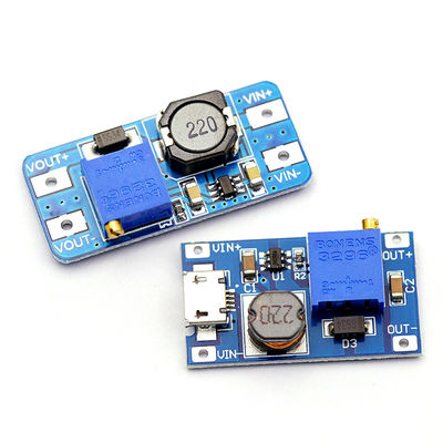 IL CC-CC di MT3608 2A che aumenta tensione del bordo di tensione l'ampia ha introdotto il modulo di potere regolabile di 2/24V Lto 5/9/12/28V