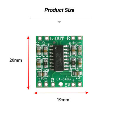 Modulo di amplificatore audio 20x19mm ultra piccolo con uscita 2x3W e 5V di potenza continua