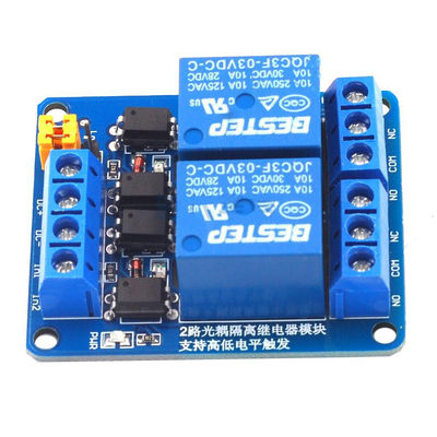 accoppiatore ottico doppio di Manica del modulo di relè di controllo di 3.3V 5V 12V 24V 2