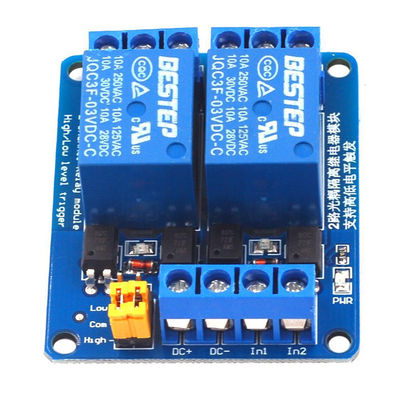 accoppiatore ottico doppio di Manica del modulo di relè di controllo di 3.3V 5V 12V 24V 2