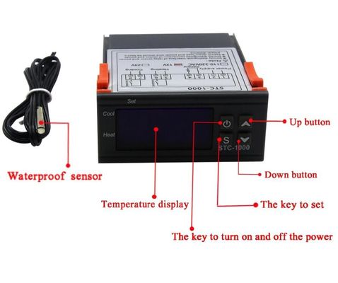 CA 110V 220V di Thermostat Temperature Controller del regolatore di umidità di STC-1000 Digital