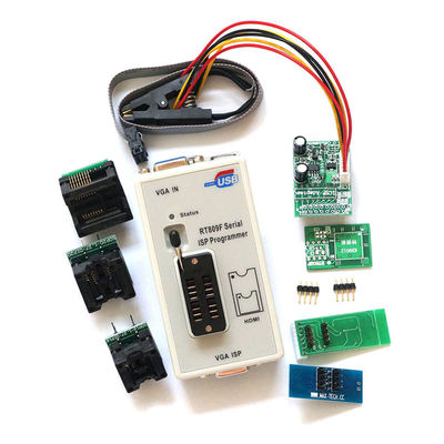 Programmatore RT809F per schede madri, strumento tester per chip IC, 7 adattatori SOP16 SOP20