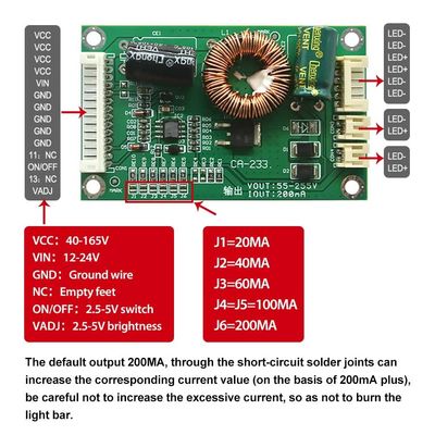 Il driver Board 55-255V della lampadina di CA-233 LED ha prodotto la corrente costante