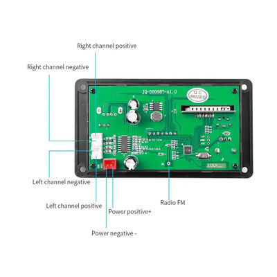 ICCS8673E Decodificatore MP3 da 80 W DC 5 V-26 V Sistema di amplificatore di potenza della scheda del modulo audio Bluetooth