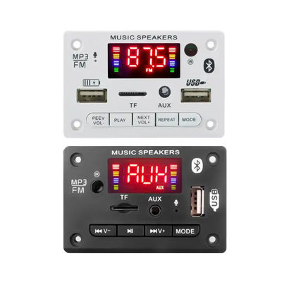 automobile senza fili USB del modulo del bordo di decodifica Mp3 di 6V 12V Bluetooth 5,0
