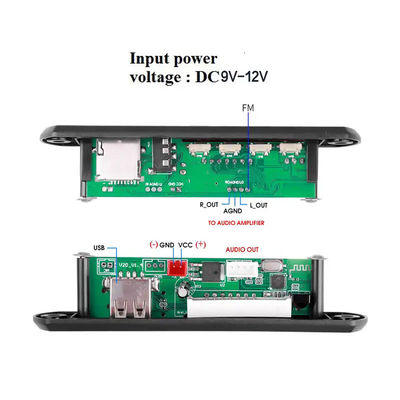 MP3 WMA Bluetooth FM Radio Audio Decoder Module Board Remote Control Ricevitore wireless