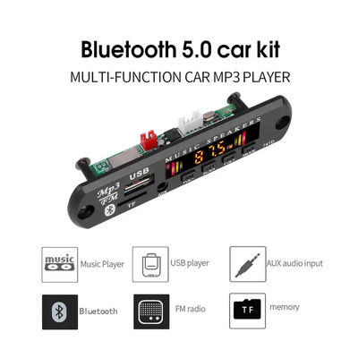 Ricevitore wireless con telecomando per scheda modulo decodificatore audio radio FM MP3 WMA 5.0 Bluetooth