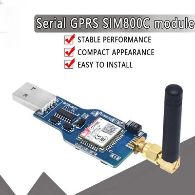 Usb senza fili del modulo di SIM800 SIM800C Wifi alla banda GSM GPRS del quadrato del modulo di GSM