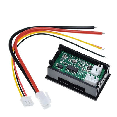 CA 0,28" del tester di amp di volt di CC 0-100V 10A Digital azionamento blu rosso IC