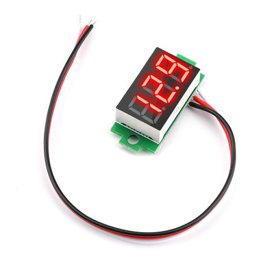 CC 0-100V 0,36" quadro comandi del LED del cavo del voltometro 3 dell'amperometro di Digital
