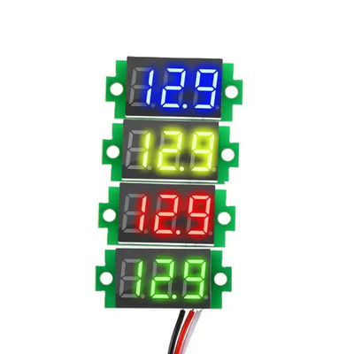 CC 0-100V 0,36" quadro comandi del LED del cavo del voltometro 3 dell'amperometro di Digital