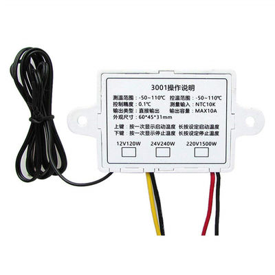 Regolatore di temperatura del visualizzatore digitale di NTC10K 10A 12V 24V 110V~220V