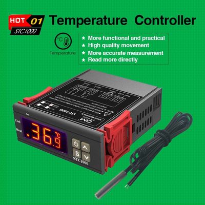 Regolatore LCD 10A di umidità di Digital dell'esposizione con CA 110-220V del sensore di NTC