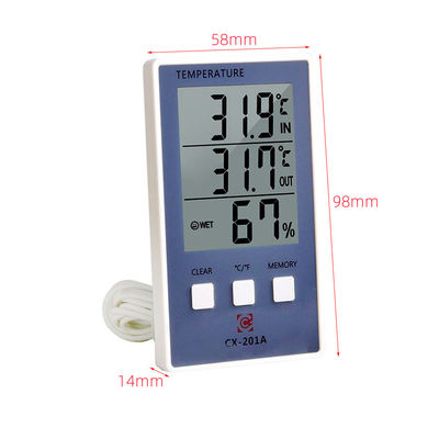 stazione metereologica LCD della sonda del sensore dell'esposizione del tester C/F di umidità di temperatura di accuratezza 1.8F