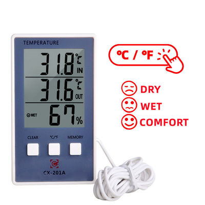 stazione metereologica LCD della sonda del sensore dell'esposizione del tester C/F di umidità di temperatura di accuratezza 1.8F