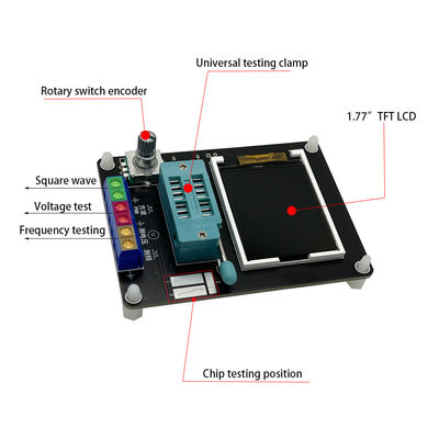 GM328A Strumento di prova dei diodi transistoristici ESR Detettore di tensione e frequenza