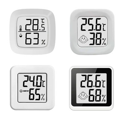 Regolatore Temperature Humidity Gauge del termometro di Digital dell'ABS 4.3*4.3*1.2cm