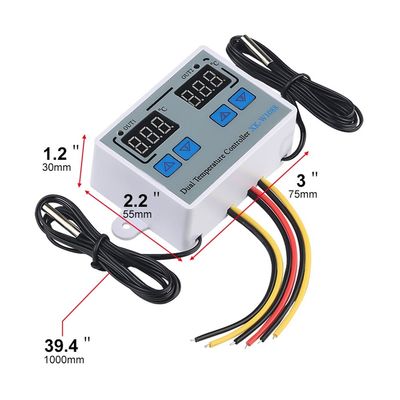 Regolatore doppio Electric Heating 220V del termometro del LED Digital