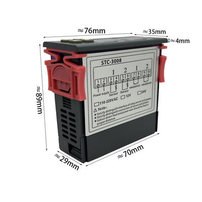 Regolatore Two Relay Output del termometro di STC-3008 Digital con la sonda 12V 24V 220V