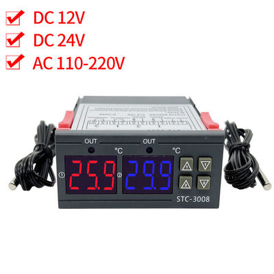 Regolatore Two Relay Output del termometro di STC-3008 Digital con la sonda 12V 24V 220V