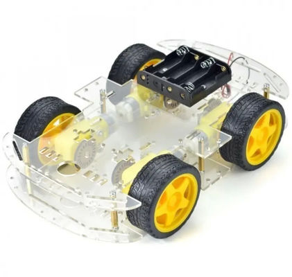 Versione più lunga 4WD Smart Robot Car Chassis Kit 4 ruote doppio strato