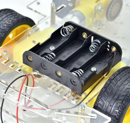 Versione più lunga 4WD Smart Robot Car Chassis Kit 4 ruote doppio strato