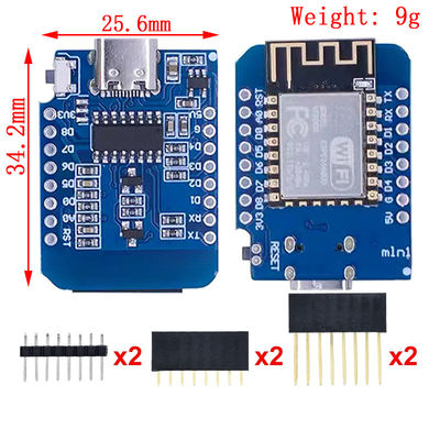 Basato su ESP8266 CH340G Nodemcu V2 Mini Pro V3.0 NodeMcu 4MB/16MB Bytes Lua WIFI Internet Of Things Development Board