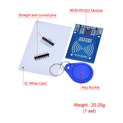 13.56MHz RFID RC522 Modulo per Arduino IC KEY SPI Writer Reader IC Card Proximity Module