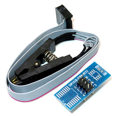 CH341A 24 25 Serie EEPROM Flash BIOS Modulo di programmazione USB + SOIC8 SOP8 Clip di prova per EEPROM 93CXX / 25CXX / 24CXX