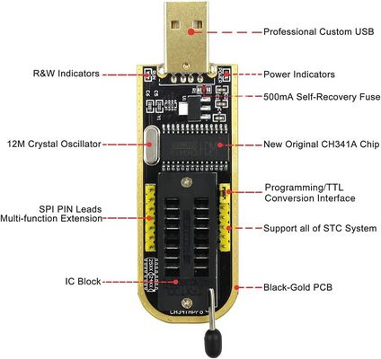 CH341 Modulo CH341 24 25 Serie EEPROM Flash BIOS Modulo di programmazione USB 93CXX/25CXX /24CXX