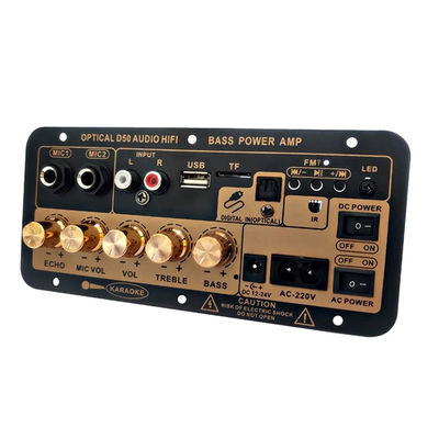 D50 100W Amplificatore di potenza di uscita con ingresso audio ottico e toni bassi e alti regolabili Bluetooth AMP