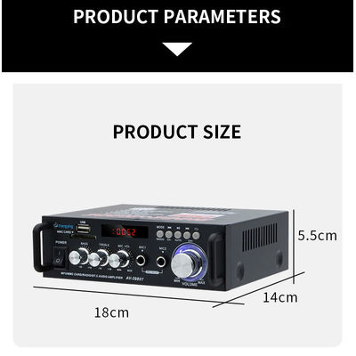Amplificatore audio stereo 120W LDZS AV-298BT con BT 2.0 wireless e qualità del suono HIFI