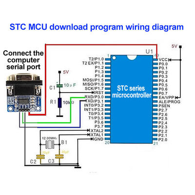 5.5V MAX3232 MAX232 Modulo RS232 a TTL Convertitore di porte seriali DB9 connettore