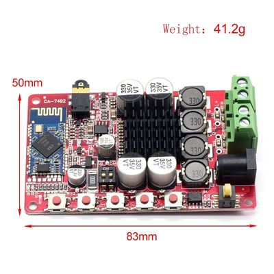 CA-7492 Tavola amplificatore audio Bluetooth 5.0 con uscita 2*50W e alimentazione DC8-25V