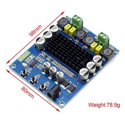TPA3116D2 Amplificatore digitale wireless con potenza di uscita 2*50W DC12-24V Bluetooth 5.0 Amplificatore altoparlante fai da te