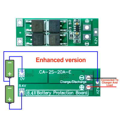 2S 20A 7.4V 8.4V 18650 Lithium Battery Protection Board Standard/Balance Diy Bms Per il 18650