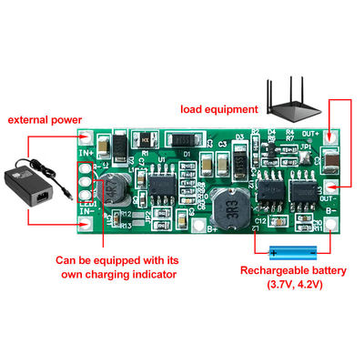 CA-912 18650 Batteria al litio UPS Voltage Converter Protection Board DC 5V 9V 12V Charging Step Up Booster Module
