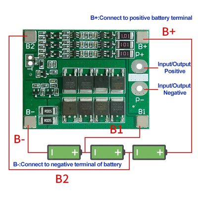 3S 25A Li-Ion 18650 BMS PCM Battery Protection Board con equilibrio per batteria Li-Ion Lipo