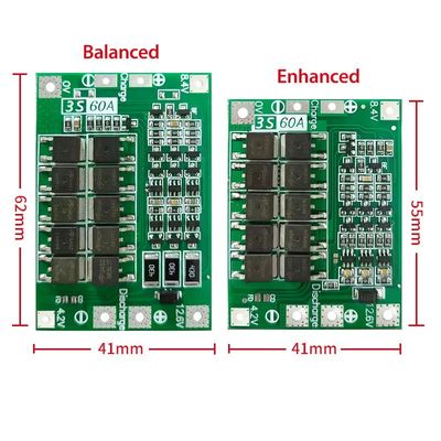 CA-3S-60A Caricabatterie Li-Ion Lithium Lipo Cell Module PCB BMS Board Protezione per motore di trivellazione 12.6V con equilibrio