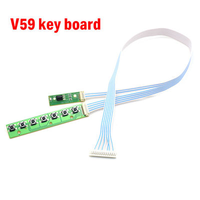 7K V59 V56 Universale 7 tasti Tastiera per TV LCD Tastiera di accordo con IR