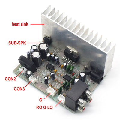 CA-7379A Digital Subwoofer Amplifier Board AC/DC 12V 2*38W TDA7379 Modulo AMP